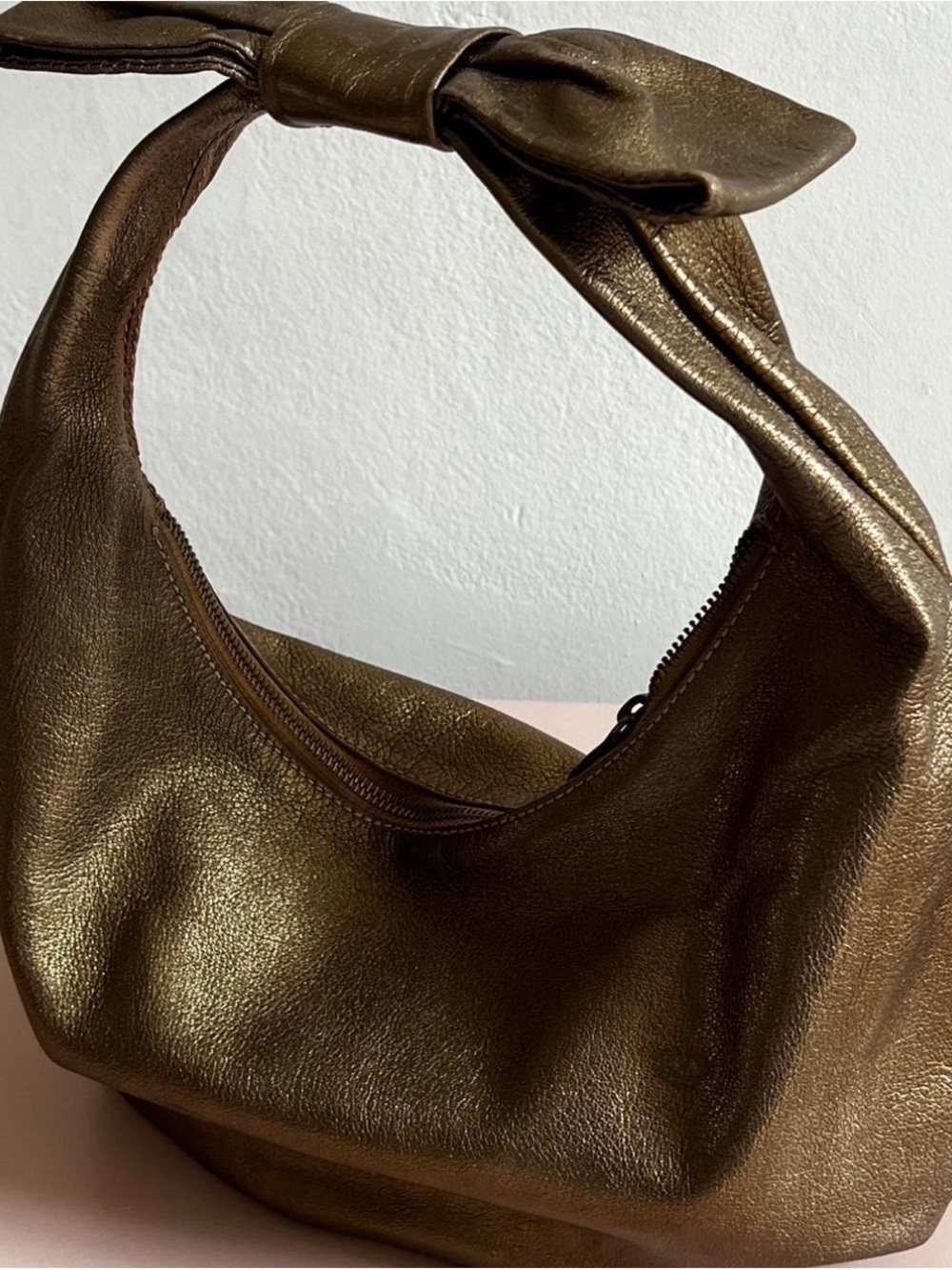 Moschino Cheap and Chic gold hobo bag